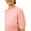 Adrianna Papell Women’s Clip Dot Puff Sleeve Twofer(Apricot Ice)