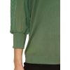 Adrianna Papell Women’s Clip Dot Sleeve Twofer Sweater(Palm Leaf)