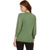 Adrianna Papell Women’s Clip Dot Sleeve Twofer Sweater(Palm Leaf)