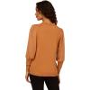 Adrianna Papell Women’s Clip Dot Sleeve Twofer Sweater(Toasted Bronze)