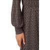 Adrianna Papell Women’s Long Sleeve Wrap Midi Dress(Hunter Semi Circle Interlock)