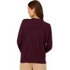 Adrianna Papell Women’s Mock Neck Step Hem Sweater(Plum)