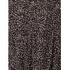 Adrianna Papell Womens Pleated Knit Double Sleeve Top(Black Painted Dots)