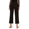 Adrianna Papell Womens Ponte Knit Pull on Pant with Kick Flare Hem(Black)