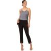 Adrianna Papell Women’s Pull on Pant with Front Slit(Black)