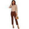 Adrianna Papell Women’s Pull on Pant with Front Slit(Mocha)