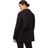 Adrianna Papell Women’s Tall Size Trench Jacket with Back Yoke(Black)