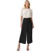 Adrianna Papell Women’s Textured Satin Pull on Pant(Black)