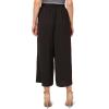 Adrianna Papell Women’s Textured Satin Pull on Pant(Black)
