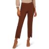 Adrianna Papell Women’s Pull on Pant with Front Slit(Mocha)