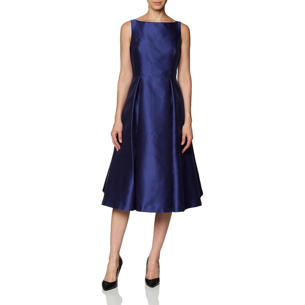 imageAdrianna Papell Womens Sleeveless MidLength Party Dress with VBackNeptune