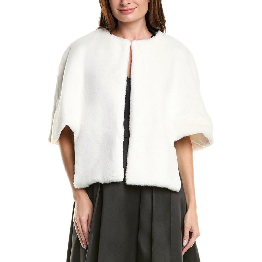 imageAdrianna Papell womens Faux Fur JacketIvory