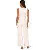 Adrianna Papell Sleeveless Bow Drape Wide Leg Jumpsuit