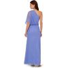 Adrianna Papell Women’s Bead Mesh Long Dress(Peri Blue)