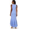 Adrianna Papell Women’s Beaded Crepe Halter Gown(Electric Ice)