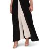 Adrianna Papell Women’s Crepe Overlay Jumpsuit, Black/Ivory, 2(Black/Ivory)