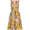 Adrianna Papell Women’s Jacquard Midi Dress(Yellow Multi)
