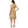 Adrianna Papell Women’s Jacquard Midi Dress(Yellow Multi)