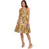 Adrianna Papell Women’s Jacquard Midi Dress(Yellow Multi)