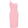 Adrianna Papell Womens Knit Crepe Short Dress(Pink Chill)