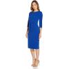 Adrianna Papell Womens Knit Crepe Tie Waist SheathDress(Violet Cobalt)