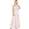 Adrianna Papell Women’s Long Blouson Dress(Blush/Gold)