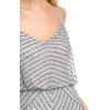 Adrianna Papell Women’s Long Blouson Dress(Bridal Silver)