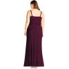 Adrianna Papell Women’s Long Blouson Dress(Cassis)