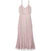 Adrianna Papell Women’s Long Blouson Dress(Dusted Petal/Silver)