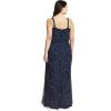 Adrianna Papell Women’s Long Blouson Dress(Navy)