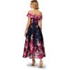 Adrianna Papell Women’s Off-Shoulder Dress(Navy/Pink Multi)