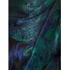 Adrianna Papell Womens One Shoulder Jacquard Gown(Cobalt/Teal)