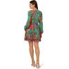 Adrianna Papell Womens Printed Short Dress(Teal Multi)
