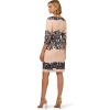 Adrianna Papell Womens Scroll Lace Short Dress(Blush/Navy)