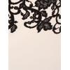 Adrianna Papell Womens Scroll Lace Short Dress(Ivory/Black)