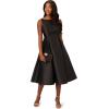 Adrianna Papell Women’s Sleeveless Mid-Length Party Dress with V-Back(Black)