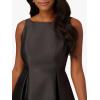 Adrianna Papell Women’s Sleeveless Mid-Length Party Dress with V-Back(Black)