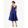 Adrianna Papell Women’s Sleeveless Tea Length Dress, Neptune, 16