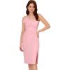 Adrianna Papell Womens Knit Crepe Short Dress(Pink Chill)