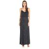 Adrianna Papell Women’s Long Blouson Dress(Charcoal)