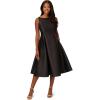 Adrianna Papell Women’s Sleeveless Mid-Length Party Dress with V-Back(Black)