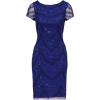 Adrianna Papell Womens Beaded Cocktail Dress(Dark Blue Violet)