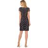 Adrianna Papell Womens Beaded Cocktail Dress(Navy/Rosegold)