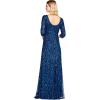 Adrianna Papell Women’s Beaded Gown(Deep Blue)