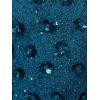 Adrianna Papell Womens Beaded Long 3D Floral Dress(Teal Sapphire)