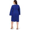 Adrianna Papell Women’s Knit Crepe Jewel Short Dress(Royal Sapphire)