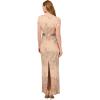 Adrianna Papell Women’s Mateleasse Column Gown(Blush Multi)