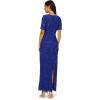 Adrianna Papell Womens Soutache Column Dress(Dark Blue Violet)