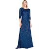 Adrianna Papell Women’s Beaded Gown(Deep Blue)