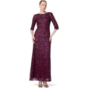 Adrianna Papell Women’s Beaded Gown(Cabernet)